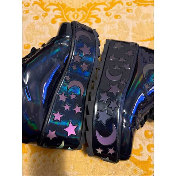 Y.R.U. REFLECTIVE LALA LUNA PLATFORM SNEAKERS dollskill sold out - Picture 6 of 7